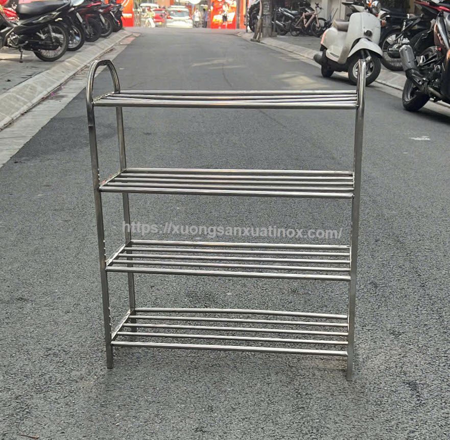 Kệ để giầy dép inox 4 tầng